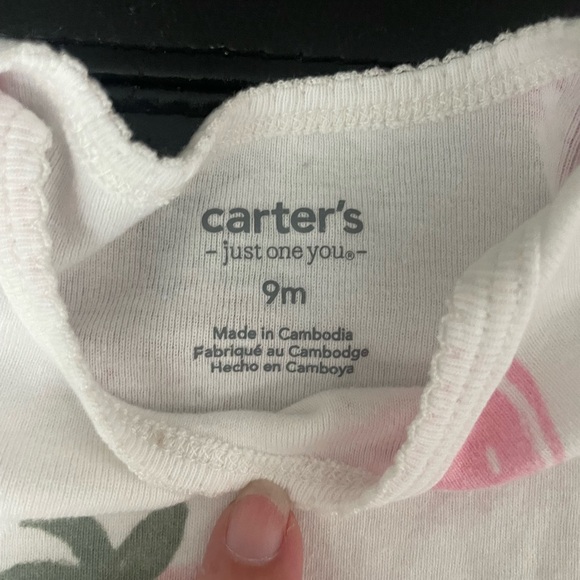 Carter's Tan Leopard and Pink Fruit Kids Matching Set - Picture 3 of 5